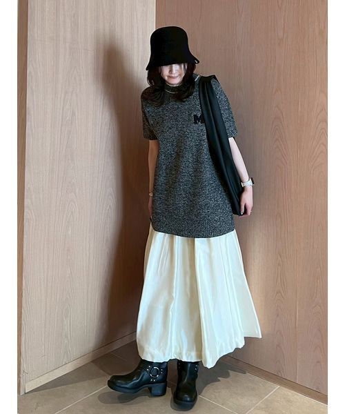 「Mila Owen」 フレアスカート 1 ベージュ レディース_画像5