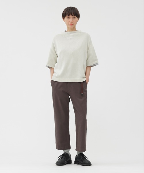 「MHL.」 パンツ 1 オリーブドラブ レディース