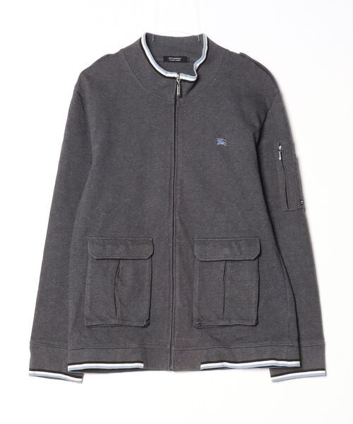 BURBERRY BLACK LABEL カーディガン チャコールグレー 3 BURBERRY BLACK LABEL（バーバリーブラックレーベル） ワンポイント