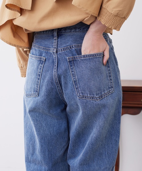 「Chez toi」 デニムパンツ MEDIUM サックスブルー レディース_画像6