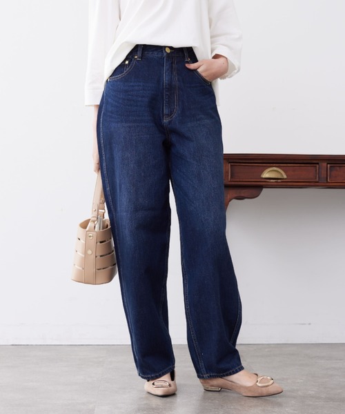 「Chez toi」 デニムパンツ MEDIUM サックスブルー レディース_画像7