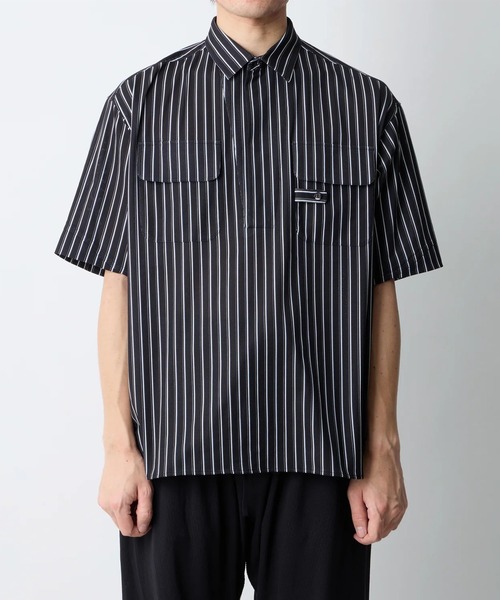 シャツ 「White Mountaineering/ホワイトマウンテニアリング」STRIPE SHORT SLEEVE PULLOVER SHIRTの画像