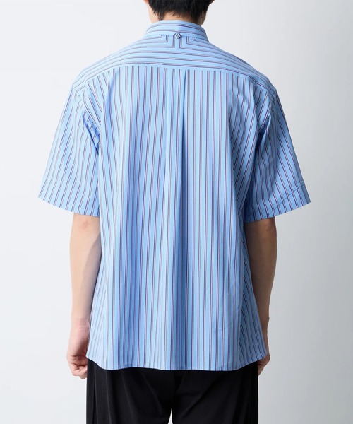 シャツ 「White Mountaineering/ホワイトマウンテニアリング」STRIPE SHORT SLEEVE PULLOVER SHIRTの画像