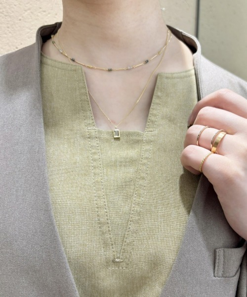 ete bijoux（エテ ビジュー） ネックレス 「スキニー」 K18YG