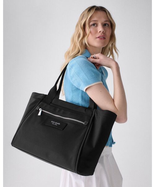 【美品】kate spade ケイトスペード トートバッグ A4大容量 ビジネス ケイトスペード バッグ a4サイズ（レディースファッション