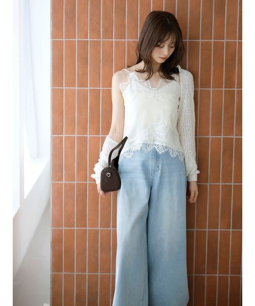 ワイドパンツ ジーンズ デニム デニムパンツ 「Kuroki denim」ハイライズワイドデニム レディースの画像
