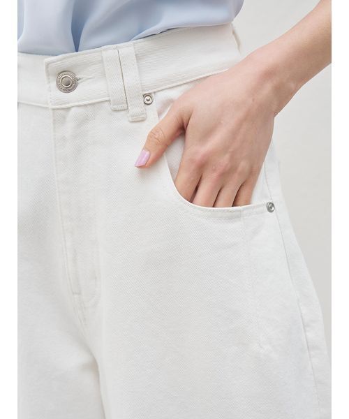 ワイドパンツ ジーンズ デニム デニムパンツ 「Kuroki denim」ハイライズワイドデニム レディースの画像