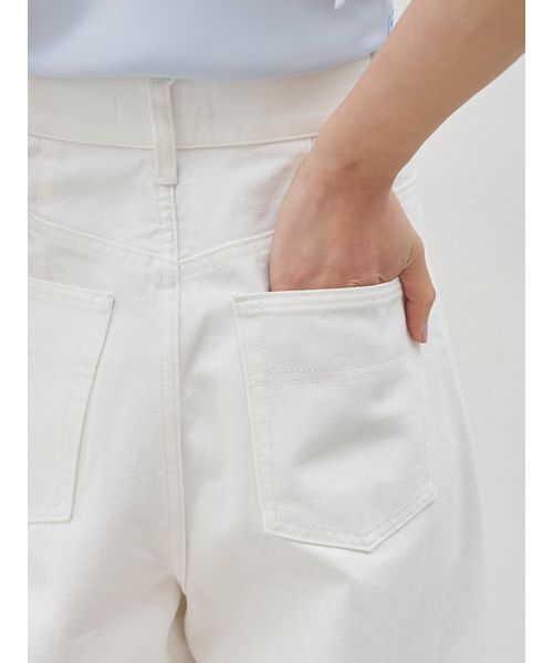 ワイドパンツ ジーンズ デニム デニムパンツ 「Kuroki denim」ハイライズワイドデニム レディースの画像