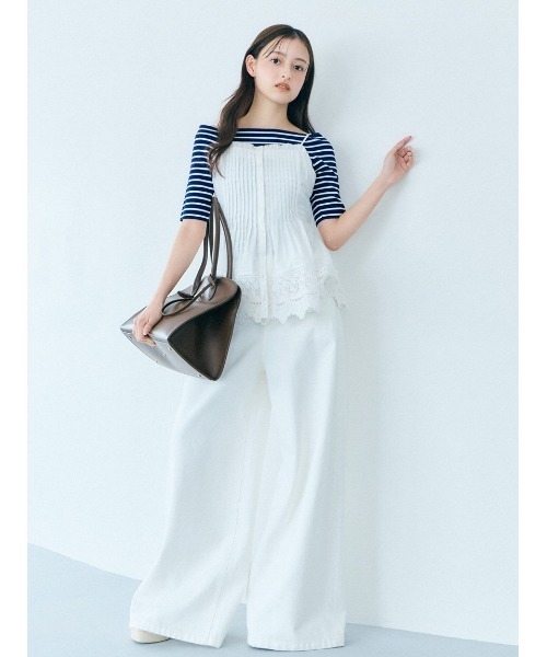ワイドパンツ ジーンズ デニム デニムパンツ 「Kuroki denim」ハイライズワイドデニム レディースの画像