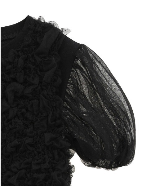 CLANE（クラネ） tシャツ 「CLANE/クラネ」TULLE VEST LAYERED TOPS