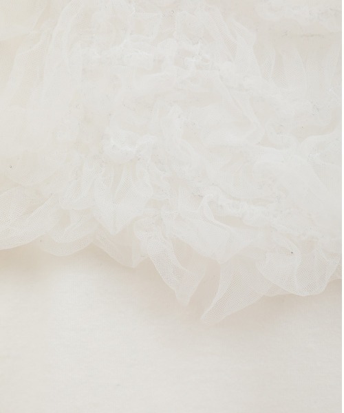 CLANE（クラネ） tシャツ 半袖 「CLANE/クラネ」TULLE VEST LAYERED