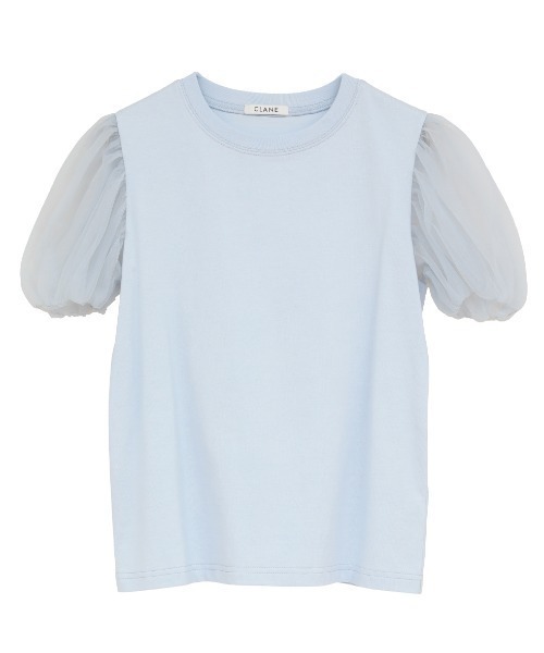 CLANE（クラネ） tシャツ 「CLANE/クラネ」TULLE VEST LAYERED TOPS