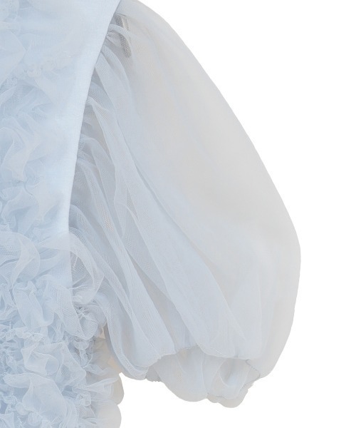 CLANE（クラネ） tシャツ 「CLANE/クラネ」TULLE VEST LAYERED TOPS