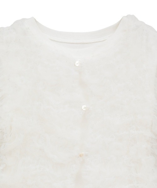 CLANE（クラネ） tシャツ 「CLANE/クラネ」TULLE VEST LAYERED TOPS