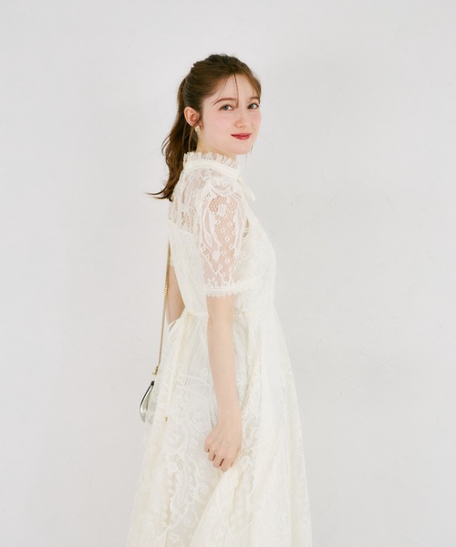 tocco closet（トッコ クローゼット） ワンピース リボン付きパネル