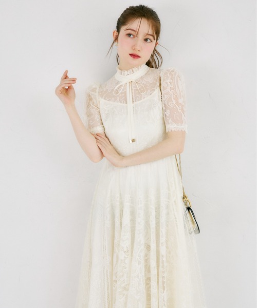 tocco closet（トッコ クローゼット） ワンピース リボン付きパネル 