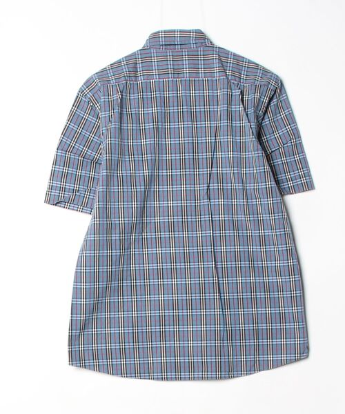未使用★バーバリーブルーレーベル　半袖チェック×ブラック　シャツ Sサイズ BURBERRY BLACK LABEL（バーバリーブラックレーベル） チェック柄半袖
