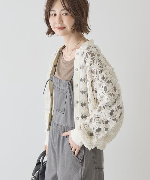 「AMERICAN HOLIC」 カーディガン L ブラック レディース_画像9