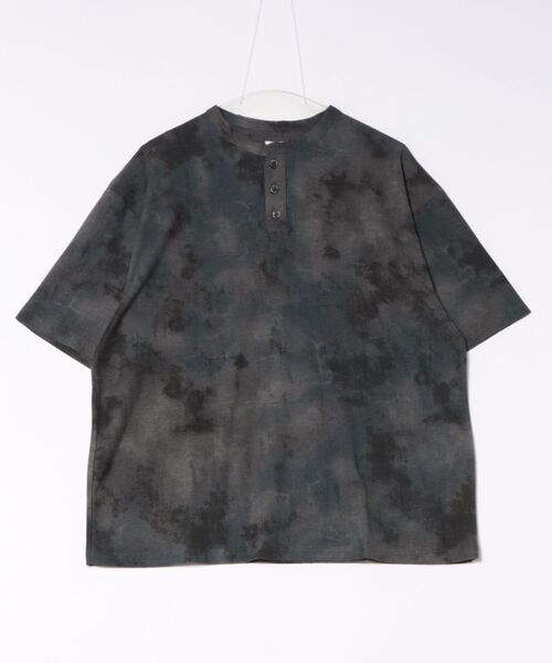 Revo. ヘンリーネック スマホショルダー tシャツ フェード ダメージ
