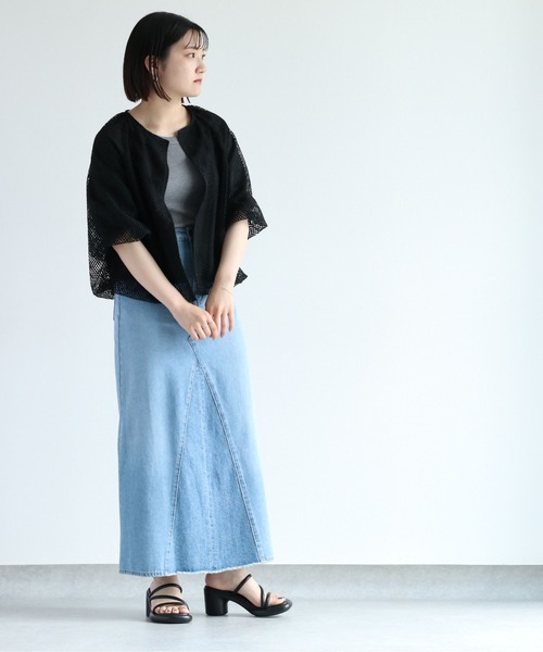 「cepo」 「PalmRiche」カーディガン M オフホワイト レディース_画像5