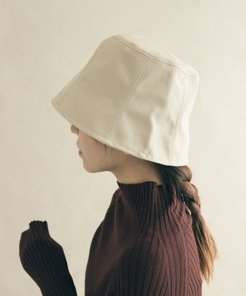 「SMELLY」 ハット - アイボリー レディース_画像3