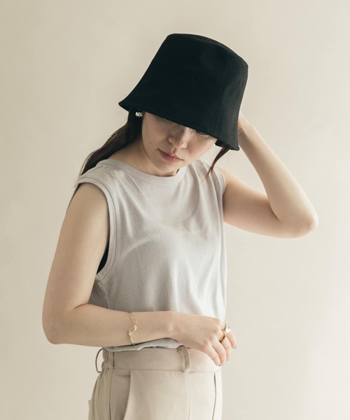 「SMELLY」 ハット - アイボリー レディース_画像7
