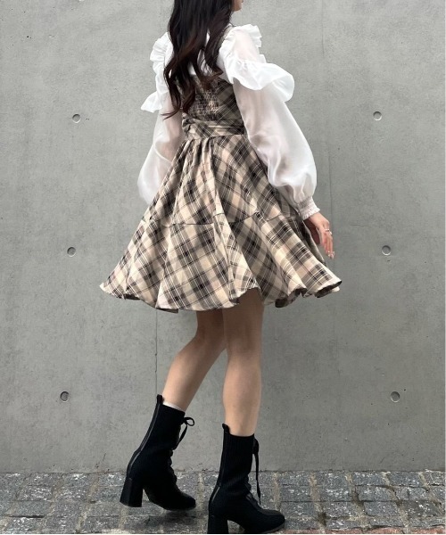 「TITTY&CO.」 キャミソールワンピース FREE ブラック レディース_画像2