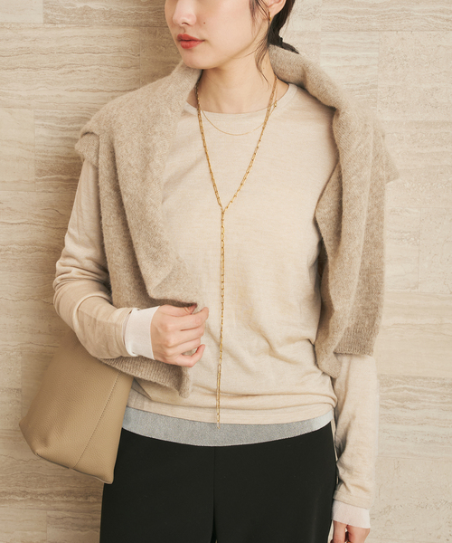 プラージュ　ニット 長袖 plage（プラージュ） ニット セーター 「追加」CU WO Fine Knit New