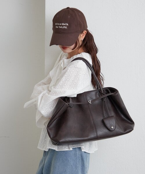 「mystic」 トートバッグ ONE SIZE キャメル レディース_画像4