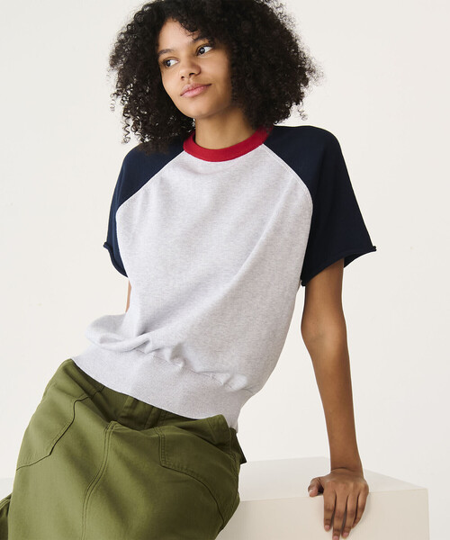 「RYE TENDER」 半袖ニット 0 グレー系その他 レディース_画像2