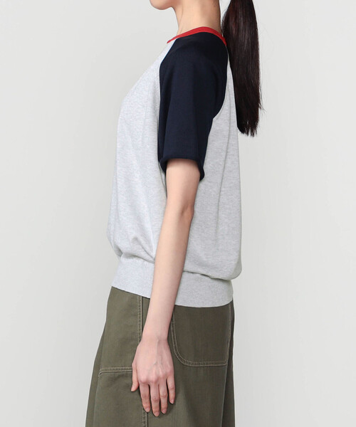 「RYE TENDER」 半袖ニット 0 グレー系その他 レディース_画像9
