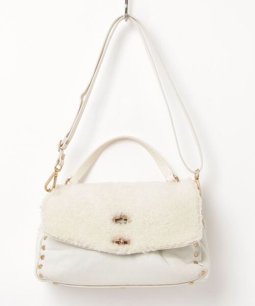 【美品】ザネラート 2way ボストンバッグ ショルダー ホワイト 大容量 ZANELLATO（ザネラート） 2WAYバッグ - ホワイト レディース