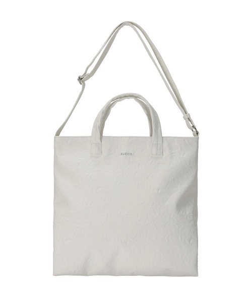 【美品✨】ZUCCa トート　シルバー 2WAY 肩かけ可 ZUCCa（ズッカ） 2WAYバッグ FREE シルバー レディース : ZOZOTOWN