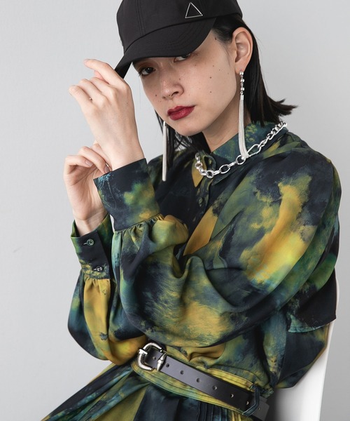 「HARE」 長袖シャツ FREE ブルー レディース_画像8