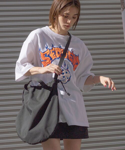 「SEQUENZ」 半袖Tシャツ LARGE ブラック メンズ_画像2