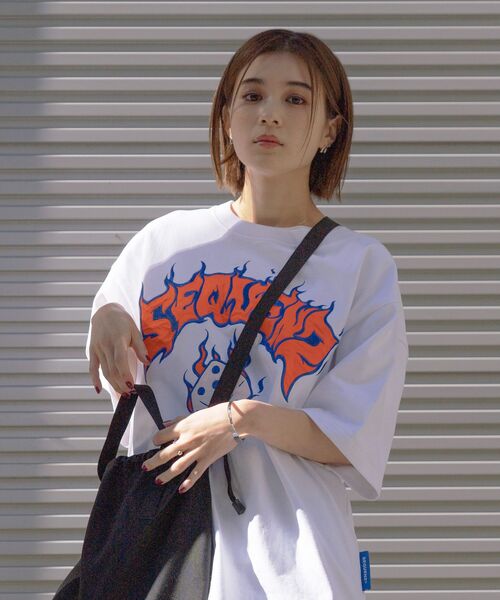 「SEQUENZ」 半袖Tシャツ LARGE ブラック メンズ_画像3