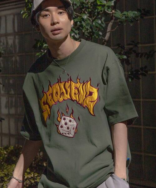 「SEQUENZ」 半袖Tシャツ LARGE ブラック メンズ_画像9