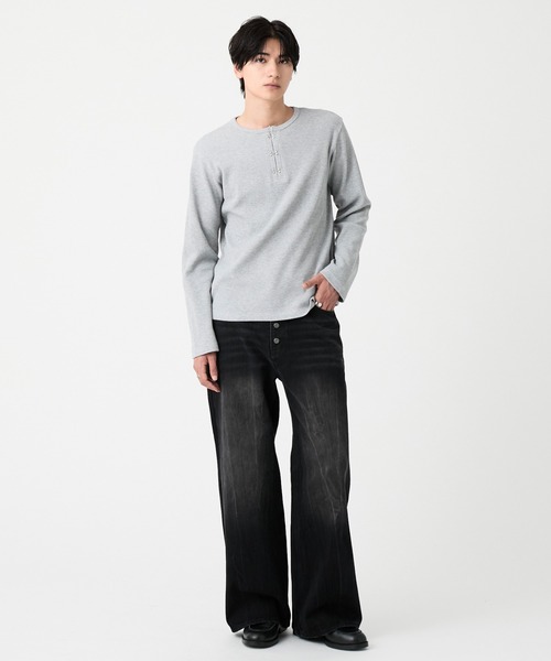 EVOLVERA（エボルヴェラー） ヘンリーネック tシャツ Thermal Henley