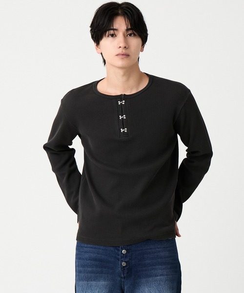 EVOLVERA（エボルヴェラー） ヘンリーネック tシャツ Thermal Henley