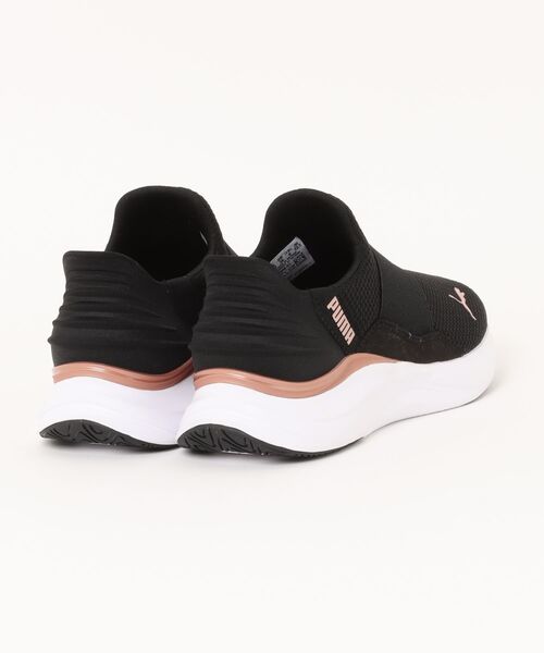 「PUMA」 スリッポン 25.0cm ブラック×ゴールド レディース_画像2