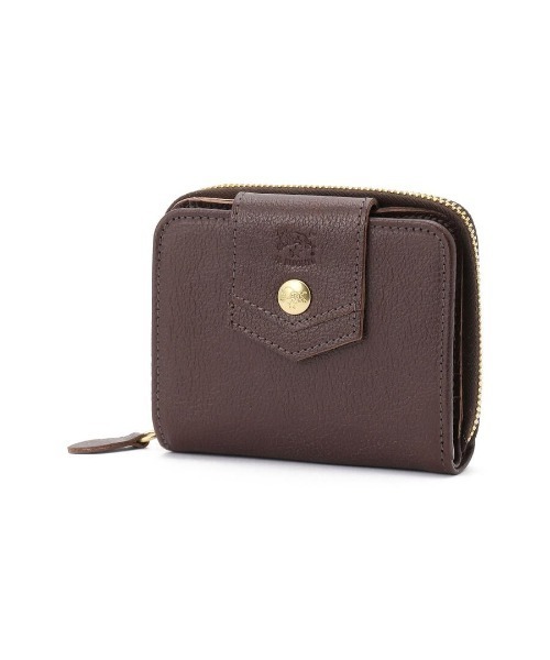二つ折り財布 財布 IL BISONTE / ORIGINAL LEATHER / ウォレット レディース メンズの画像