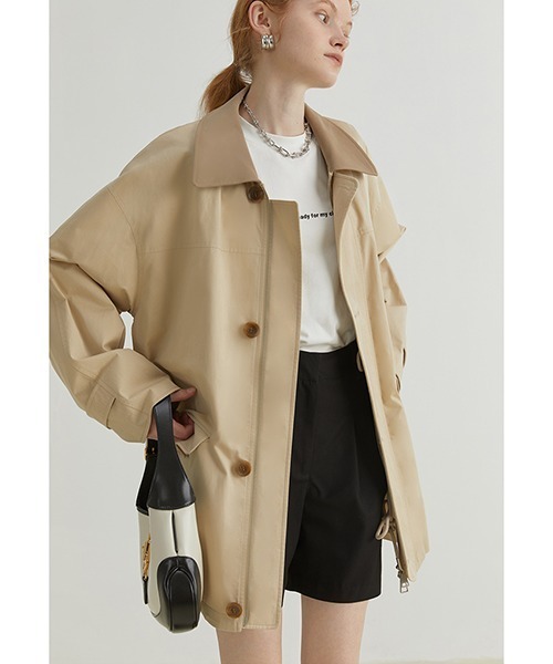 格安saleスタート ジャケット ミリタリージャケット Fano Studios Contrast Lapel Oversize Jacket Fq21w022 コート アウター レディースファッション ファッション 19 3 Www Jesuitnola Org