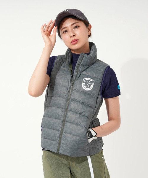 ダウンベスト ダウン 【FILA GOLF/フィラゴルフ】ワンポイントロゴ 迷彩柄 ライトダウンベスト/パッカブル/撥水加工/保温|ZOZOTOWN PayPayモール店|19
