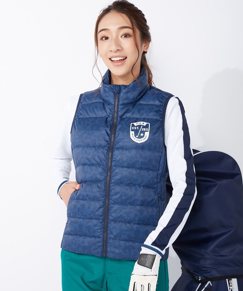 ダウンベスト ダウン 【FILA GOLF/フィラゴルフ】ワンポイントロゴ 迷彩柄 ライトダウンベスト/パッカブル/撥水加工/保温|ZOZOTOWN PayPayモール店|15