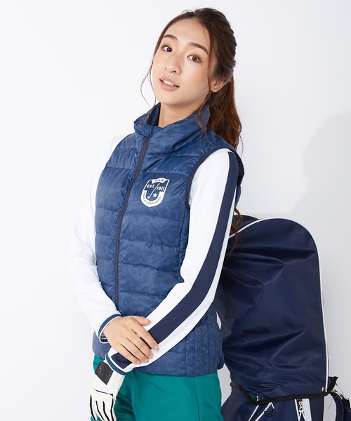 ダウンベスト ダウン 【FILA GOLF/フィラゴルフ】ワンポイントロゴ 迷彩柄 ライトダウンベスト/パッカブル/撥水加工/保温|ZOZOTOWN PayPayモール店|17