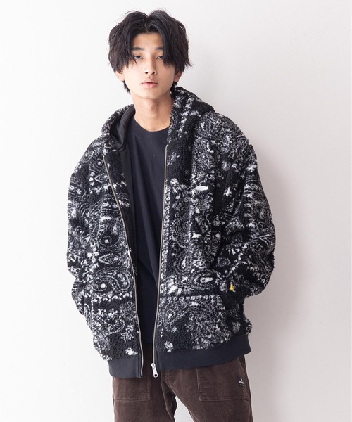 【んでビッグ】 パーカー 刺繍ジャガードボアフードジャケット ZOZOTOWN PayPayモール店 - 通販 - PayPayモール デニムがオ
