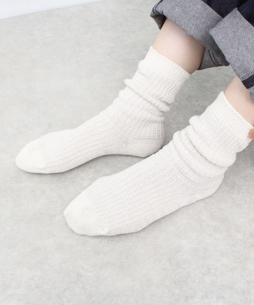 靴下 メンズ PAPER JACQUARD SOCKS / 和紙混ジャガードソックス「UNISEX」｜zozo｜14