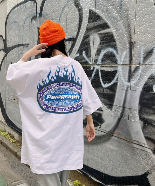 Paragraph tシャツ Paragraph(パラグラフ)/Paisley Flame T
