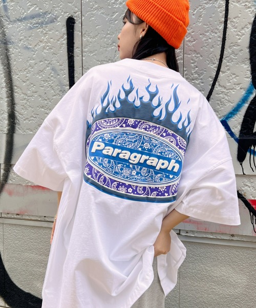 Paragraph tシャツ Paragraph(パラグラフ)/Paisley Flame T