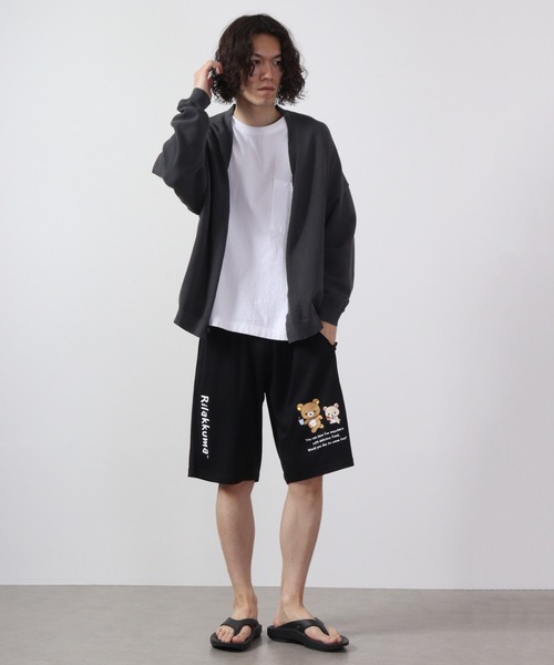 新品未使用　Theory リラックス・シートショートパンツ XL グレー FUNALIVE パンツ Rilakkuma ハニカムメッシュショートパンツ